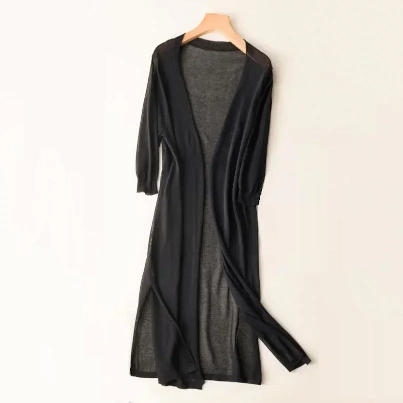 Rosaline - Cardigan lungo leggero