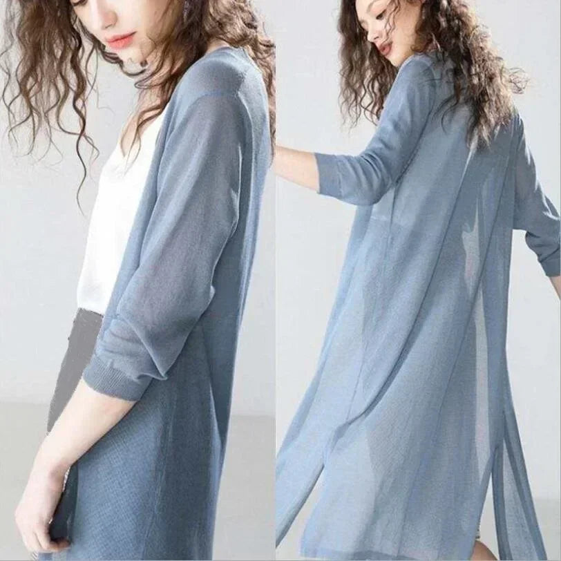 Rosaline - Cardigan lungo leggero