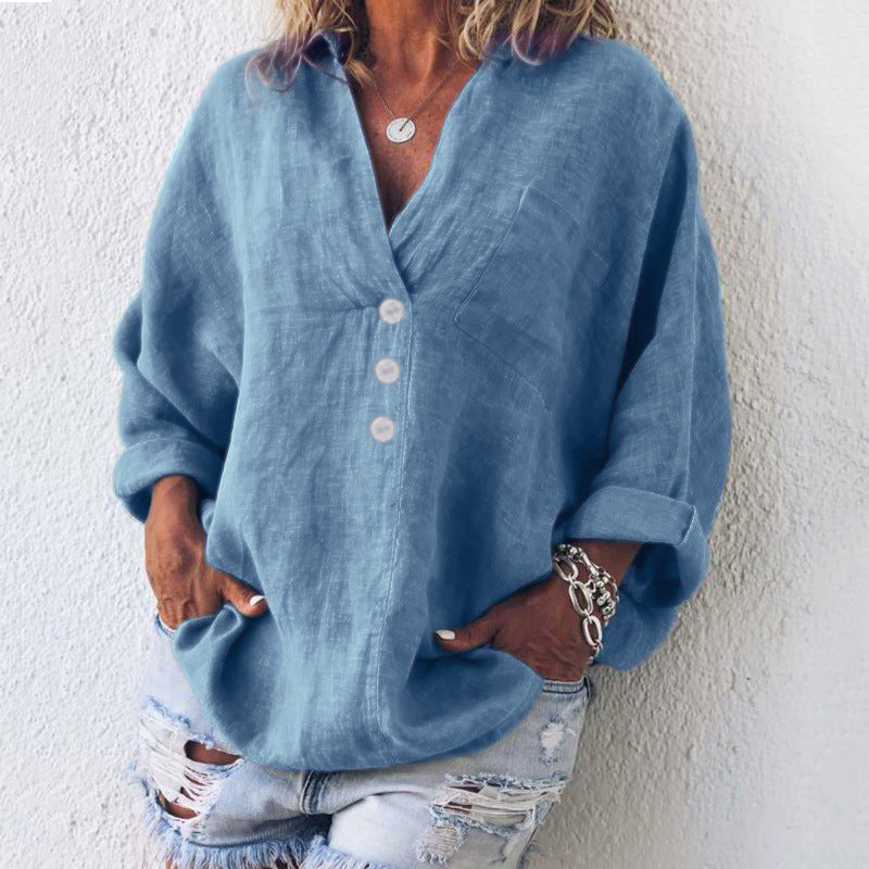 Evangeline - Blusa elegante in lino