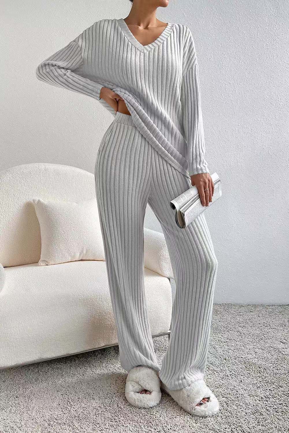 Kalani - Completo lounge in maglia a coste