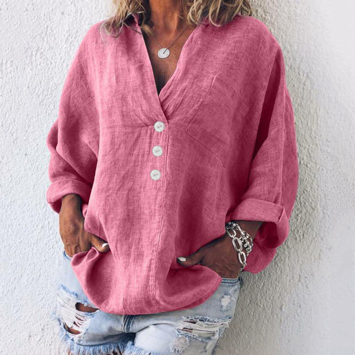 Evangeline - Blusa elegante in lino