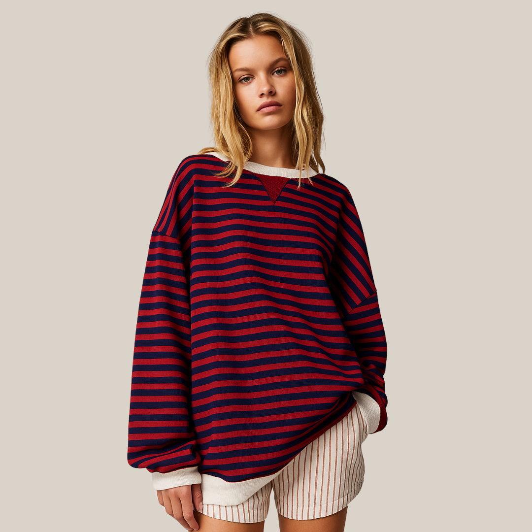 Zoe - Pull rayé oversize