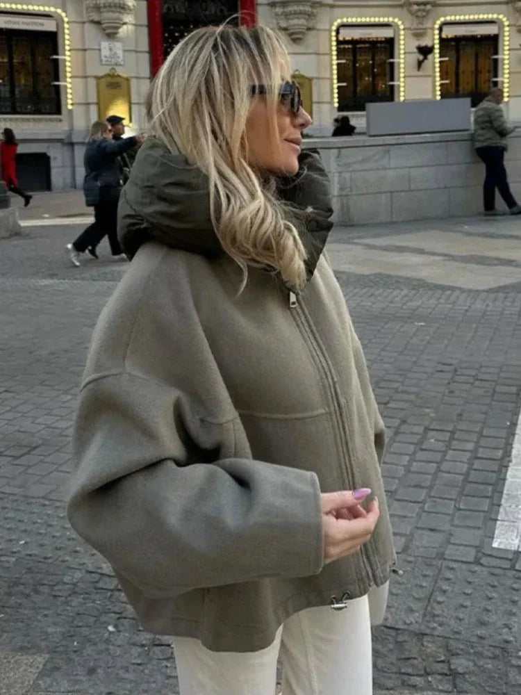 Alma - Giacca Oversize con Cappuccio per uno Stile Senza Sforzo