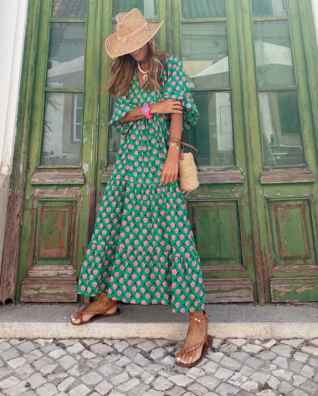 Sophia - Abito Maxi Bohemien a Vestibilità Ampia