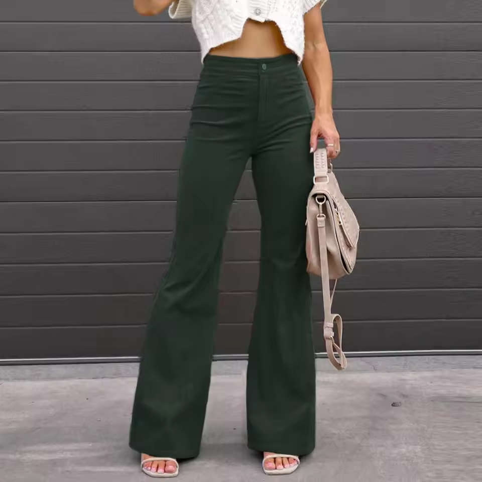 Lorenza - Pantalons évasés taille courbe