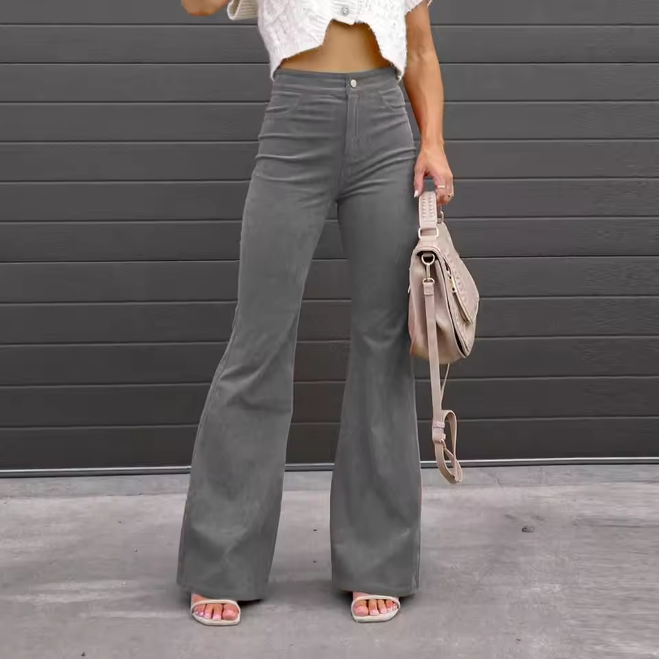 Lorenza - Pantalons évasés taille courbe