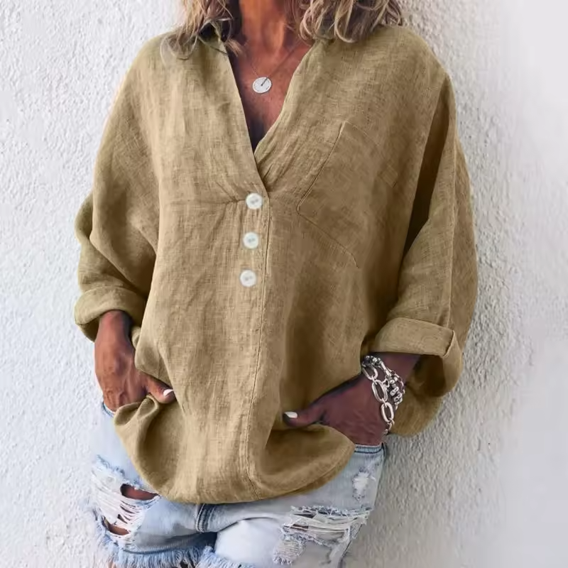 Evangeline - Blusa elegante in lino