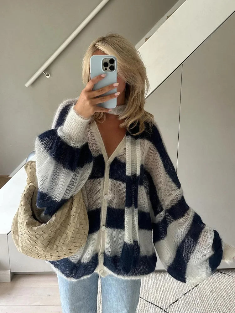 Jana - Set Cardigan e Sciarpa per un'Eleganza Senza Sforzo