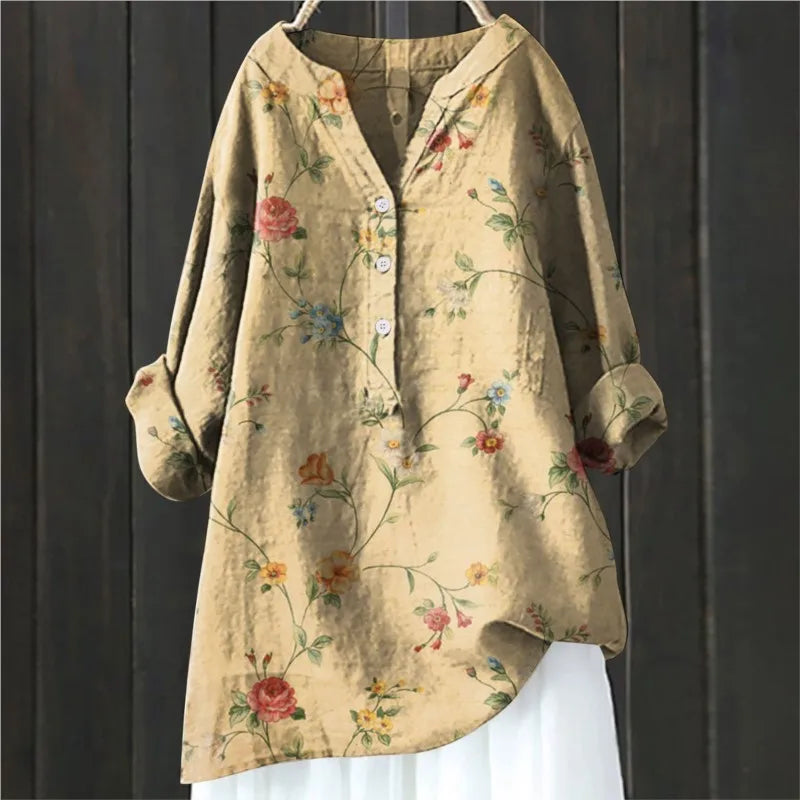 Poppy – Blusa Chic con Accenti Floreali