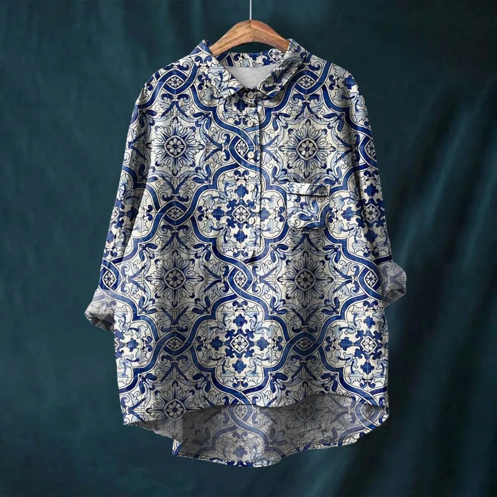 Ocean - Camicia a bottoni con motivo floreale