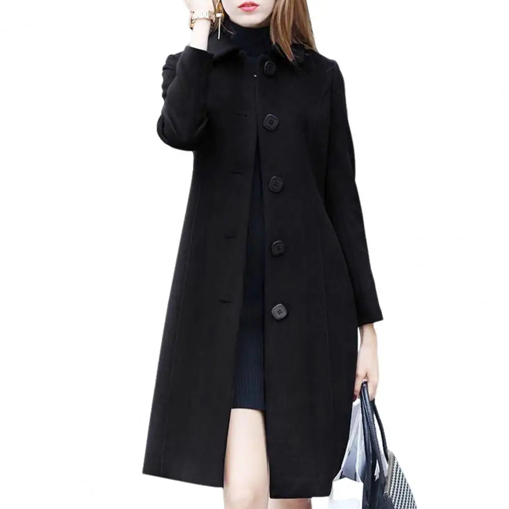Bailey - Cappotto lungo da donna in lana elegante e caldo per l'inverno