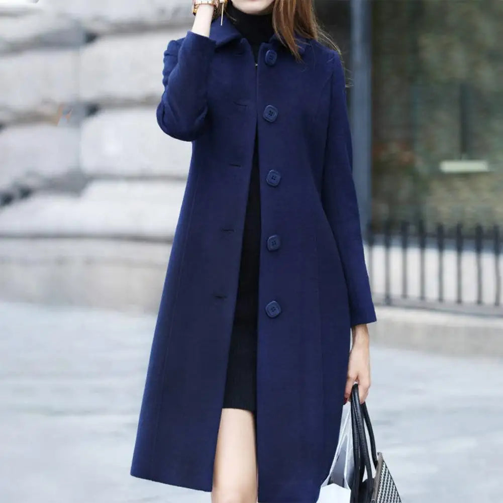 Bailey - Manteau long en laine pour femme Élégant et chaud, vêtement d'extérieur d'hiver
