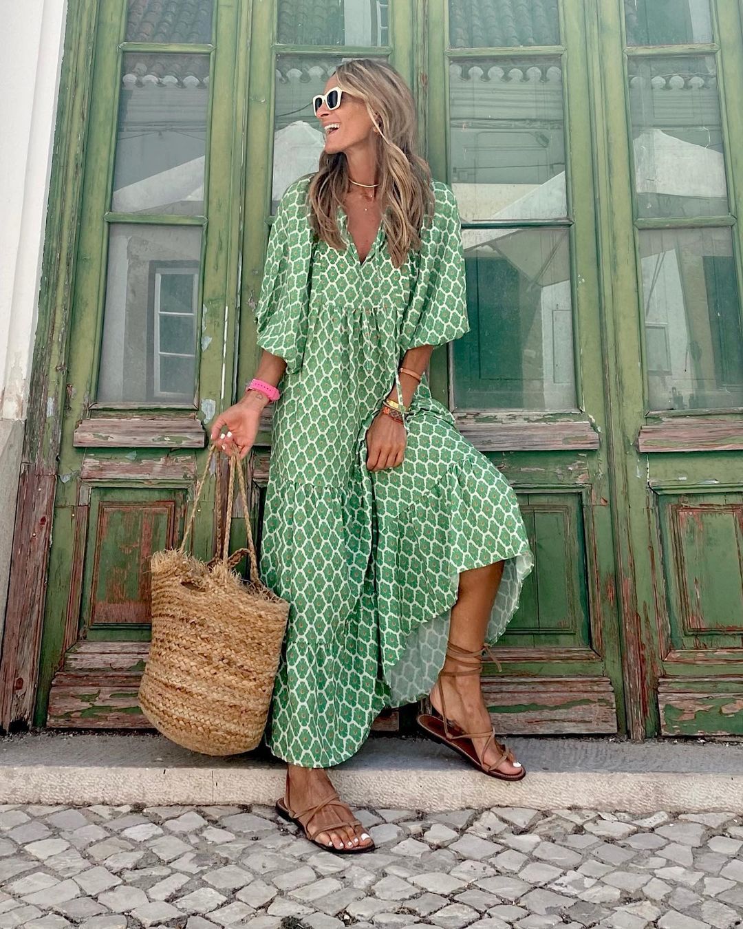 Sophia - Abito Maxi Bohemien a Vestibilità Ampia