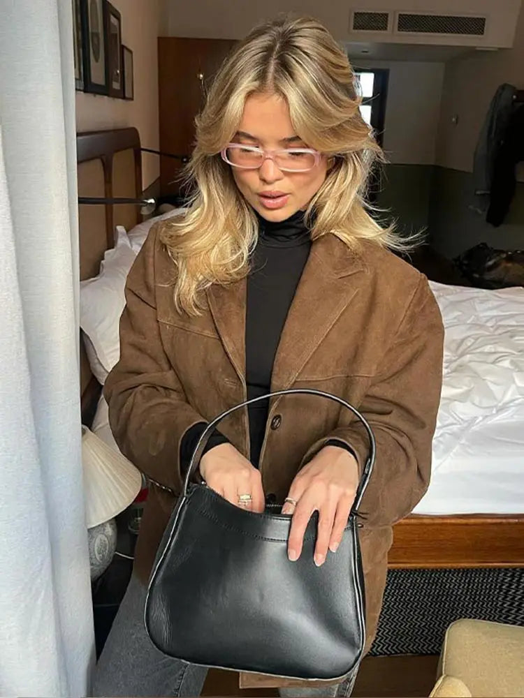 Sofia - Veste marron élégante
