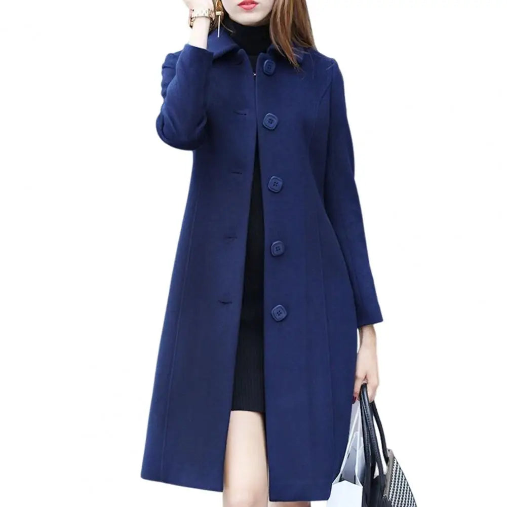 Bailey - Manteau long en laine pour femme Élégant et chaud, vêtement d'extérieur d'hiver