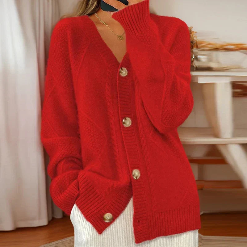Piper - Cardigan in maglia con bottoni
