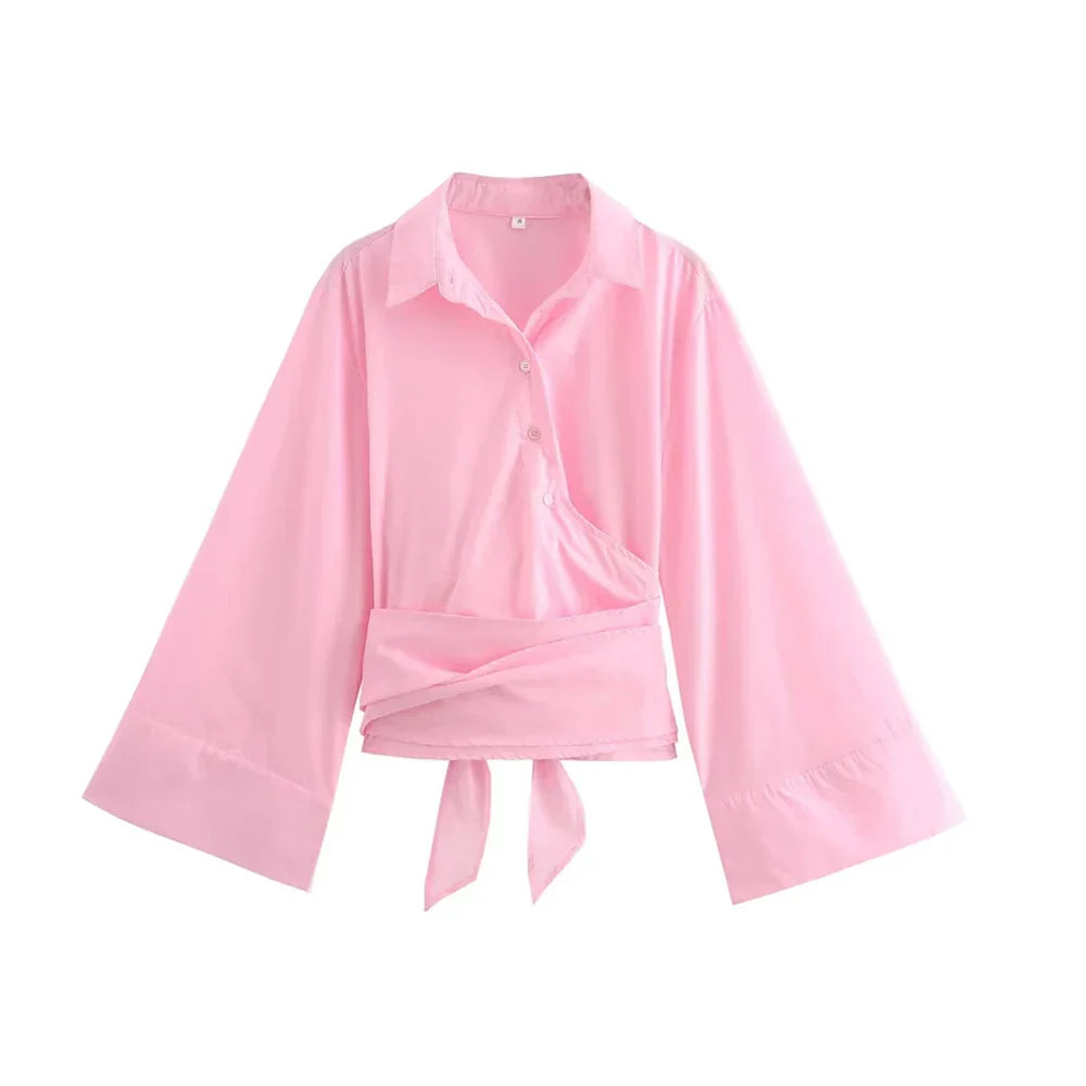 Casey - Blusa Kimono a Maniche Lunghe
