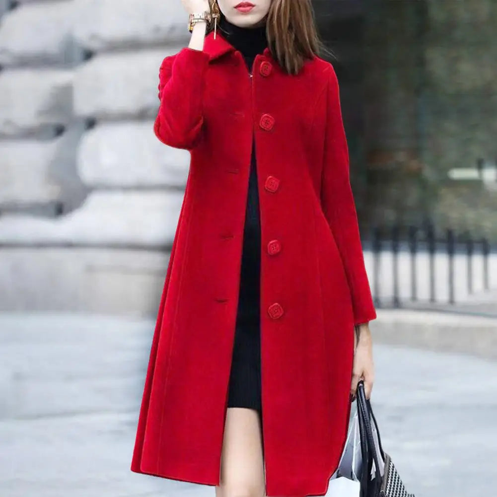Bailey - Cappotto lungo da donna in lana elegante e caldo per l'inverno