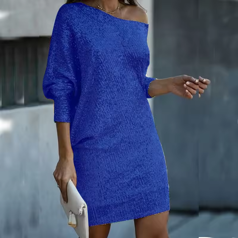 Claire - Robe de fête élégante et scintillante pour l'automne et l'hiver femme