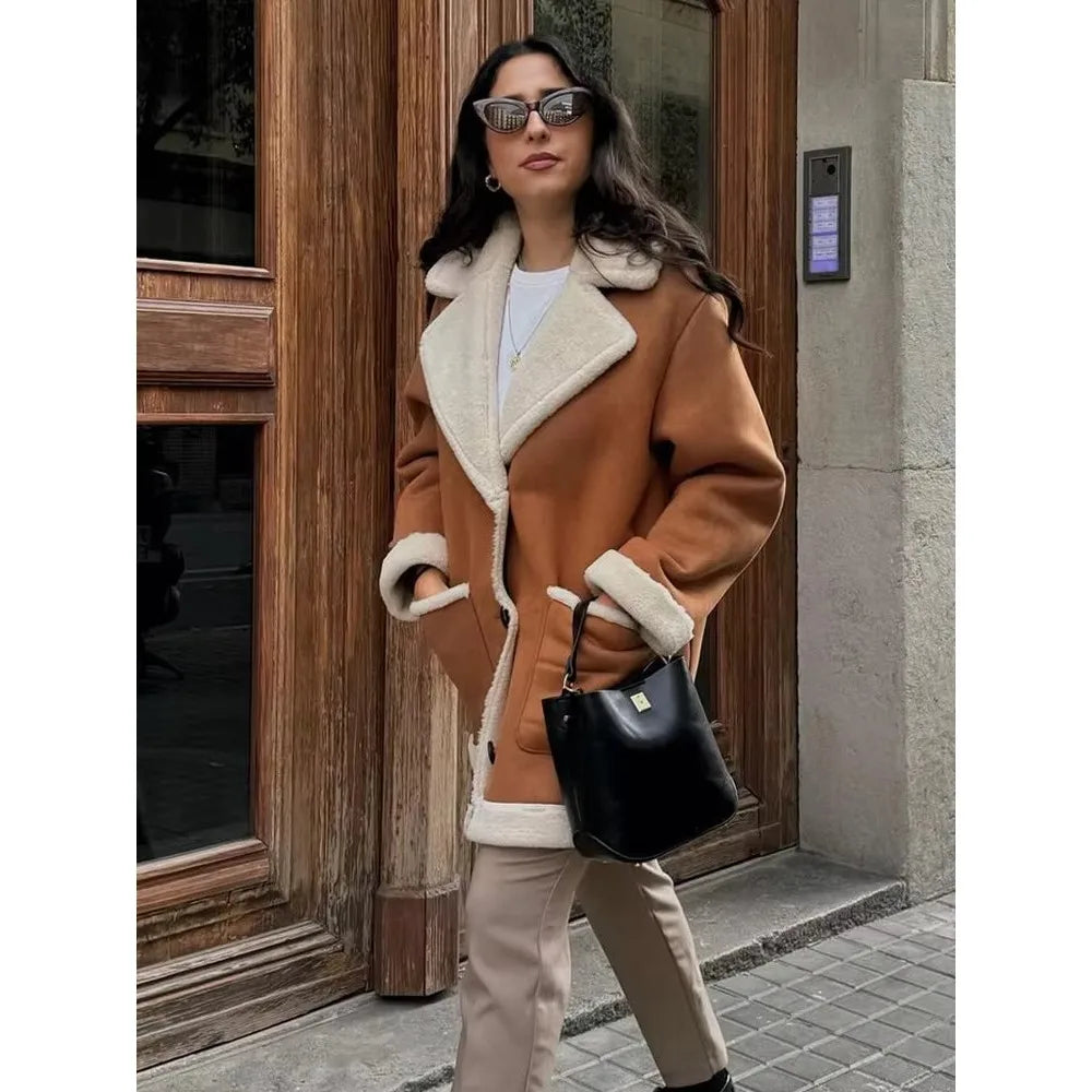 Lara - Abrigo de piel vuelta