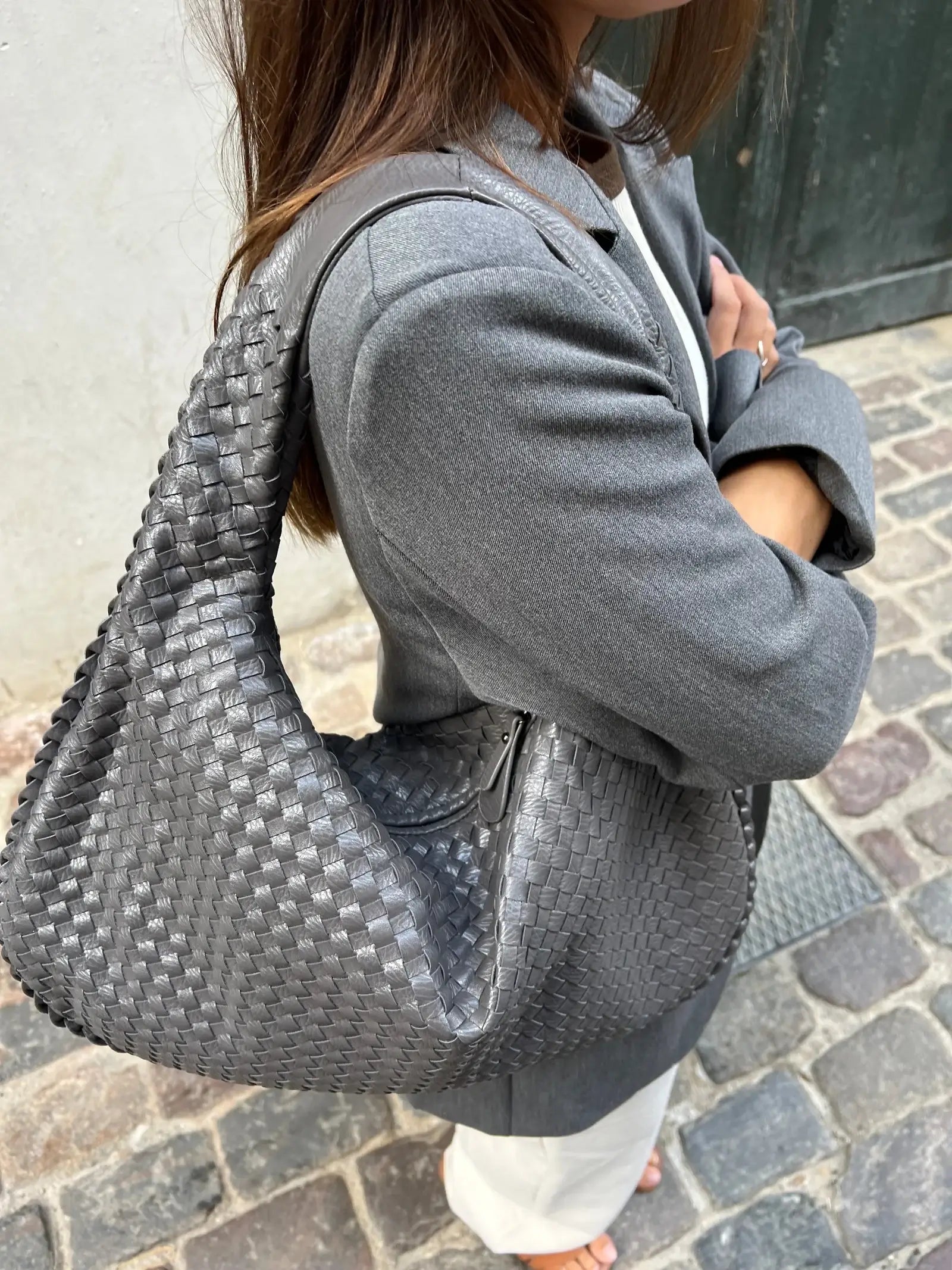 Arielle - Bolso de hombro tejido XL