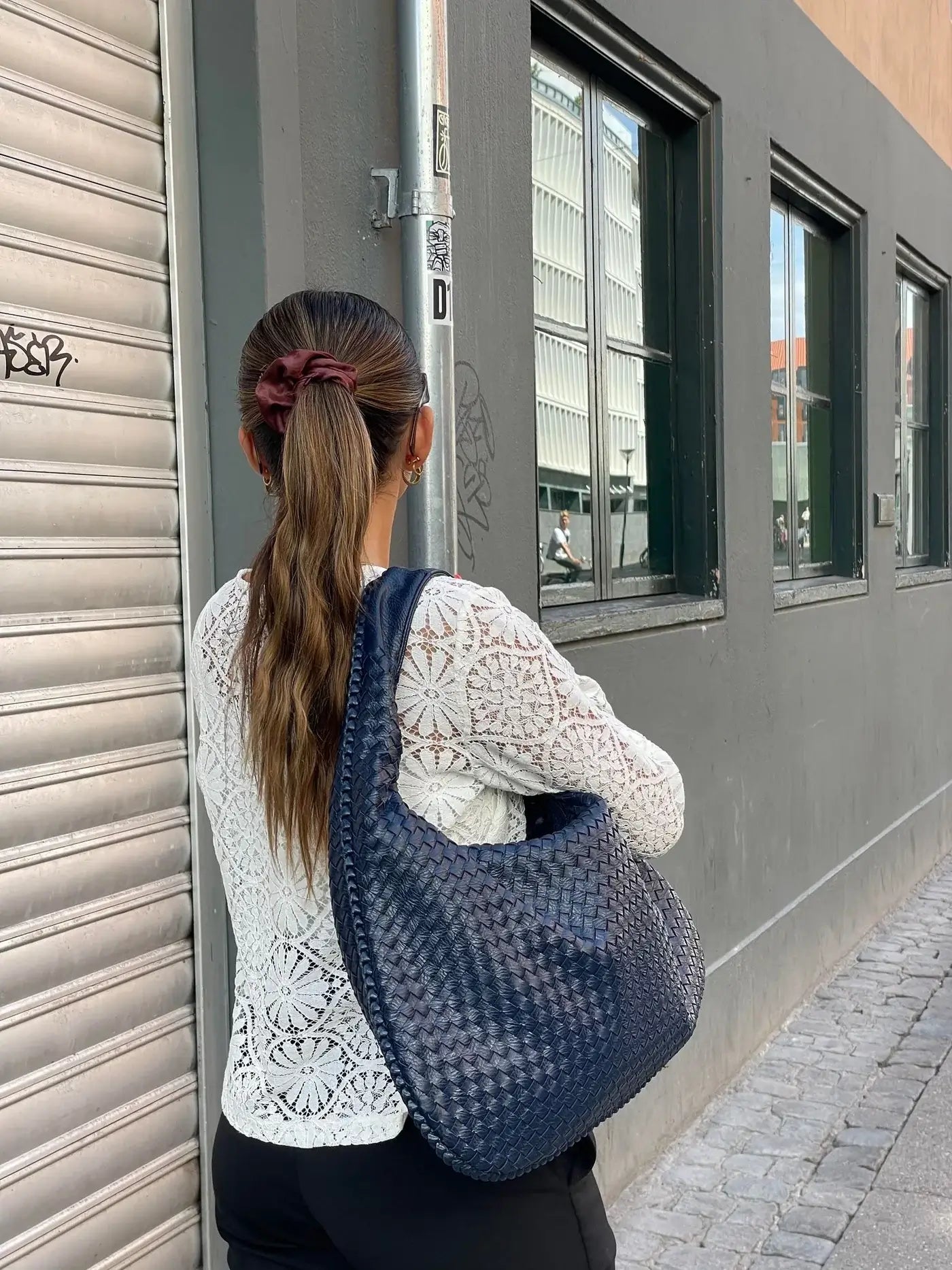 Arielle - Bolso de hombro tejido XL