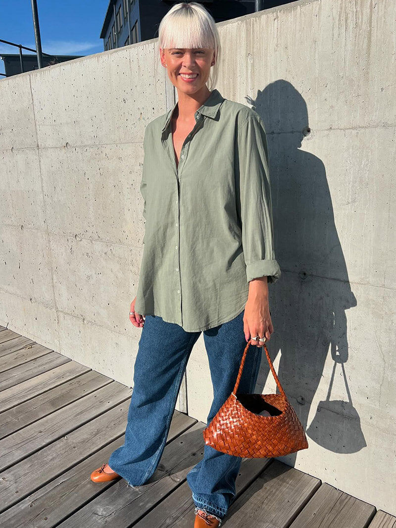 Aira - Bolso trenzado de cuero sintético