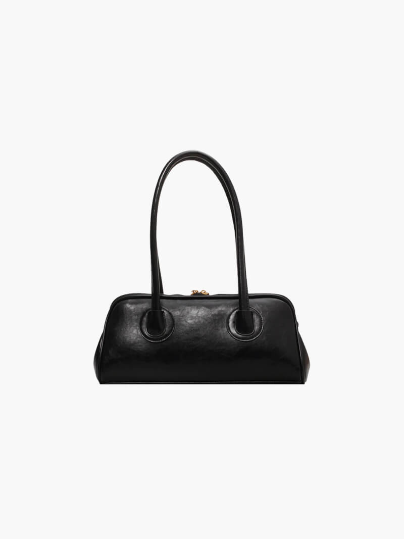 Lila - Bolso de hombro de cuero sintético con encanto vintage