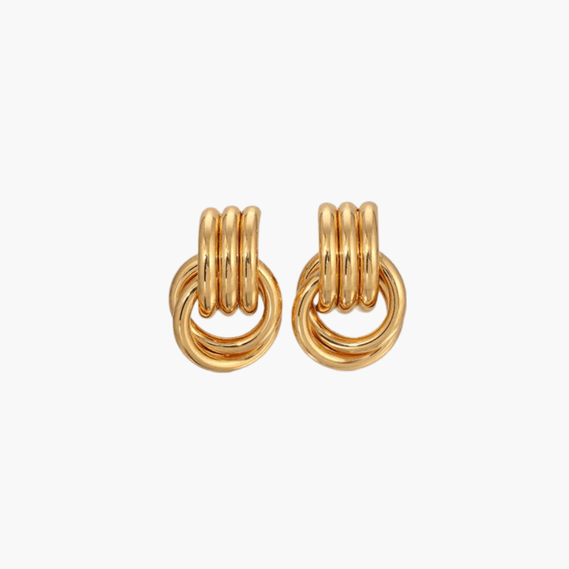 Florence - Pendientes con Nudo Elegancia Diaria