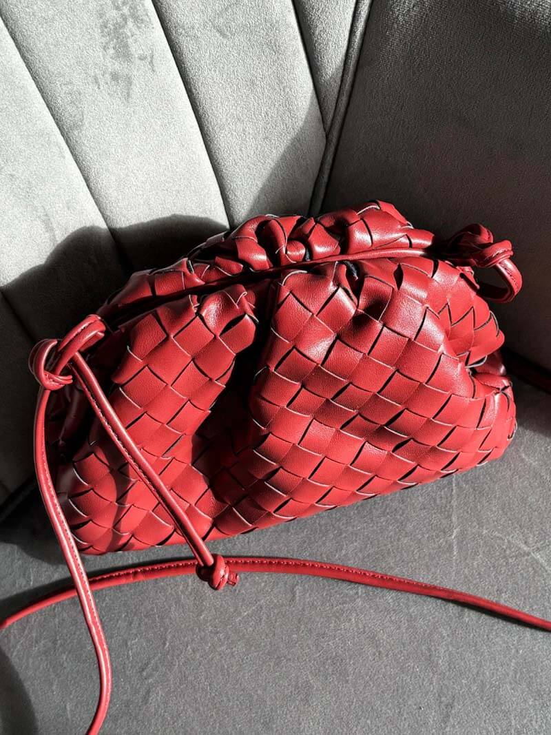 Rhea - Mini sac tissé en cuir vegan
