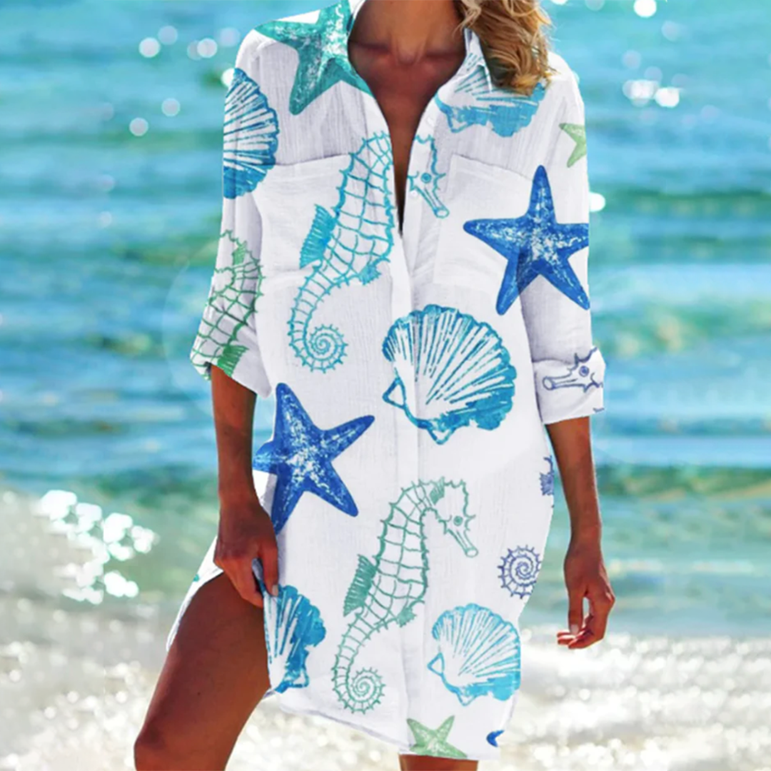 Clara - Relaxed Fit Shirt Dress (Plus Size Available)