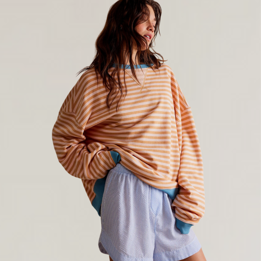 Zoe - Pull rayé oversize