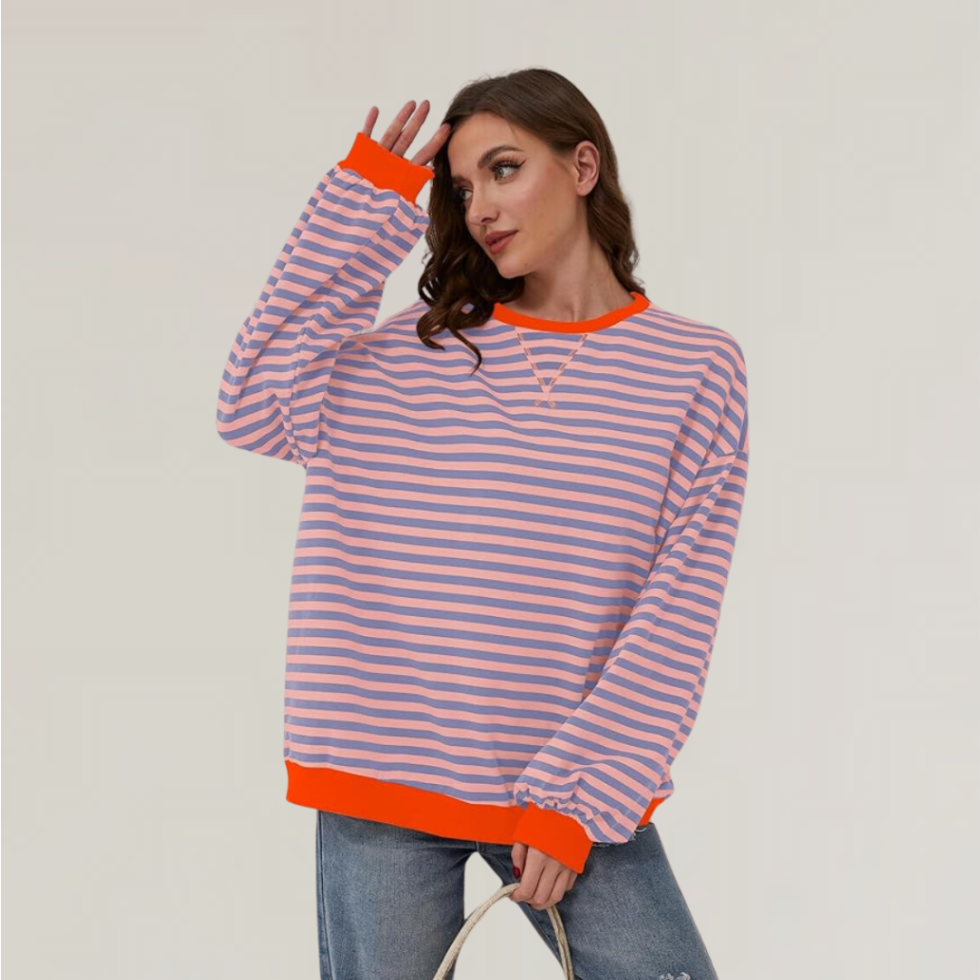 Zoe - Pull rayé oversize