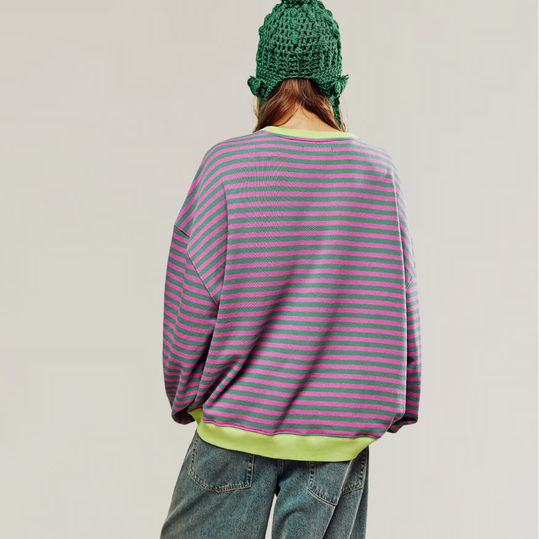 Zoe - Pull rayé oversize
