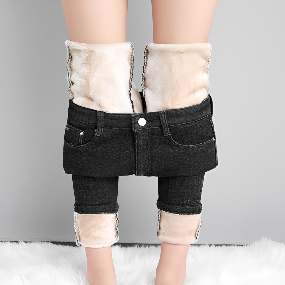 Alannah - Jeans invernali caldi con fodera in pile