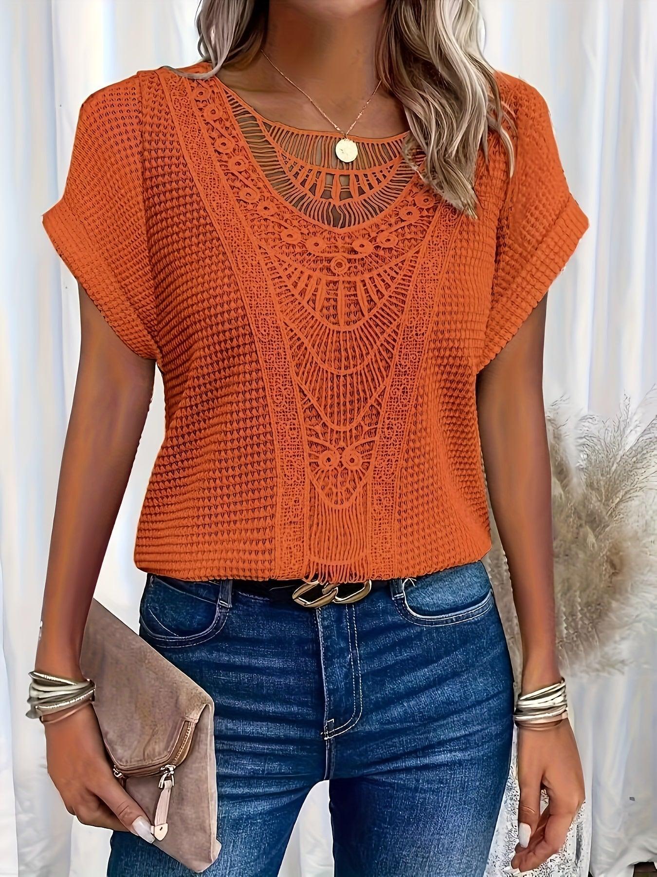 Lexi - Top con dettagli in pizzo intricati