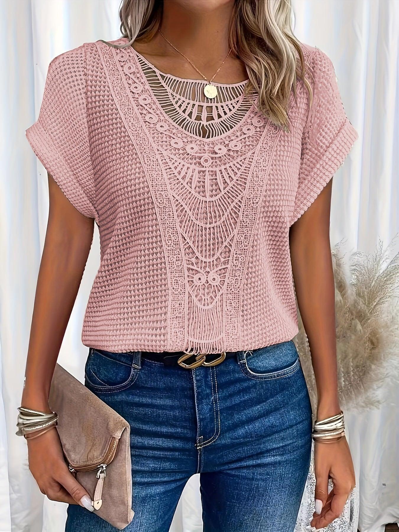 Lexi - Top con dettagli in pizzo intricati
