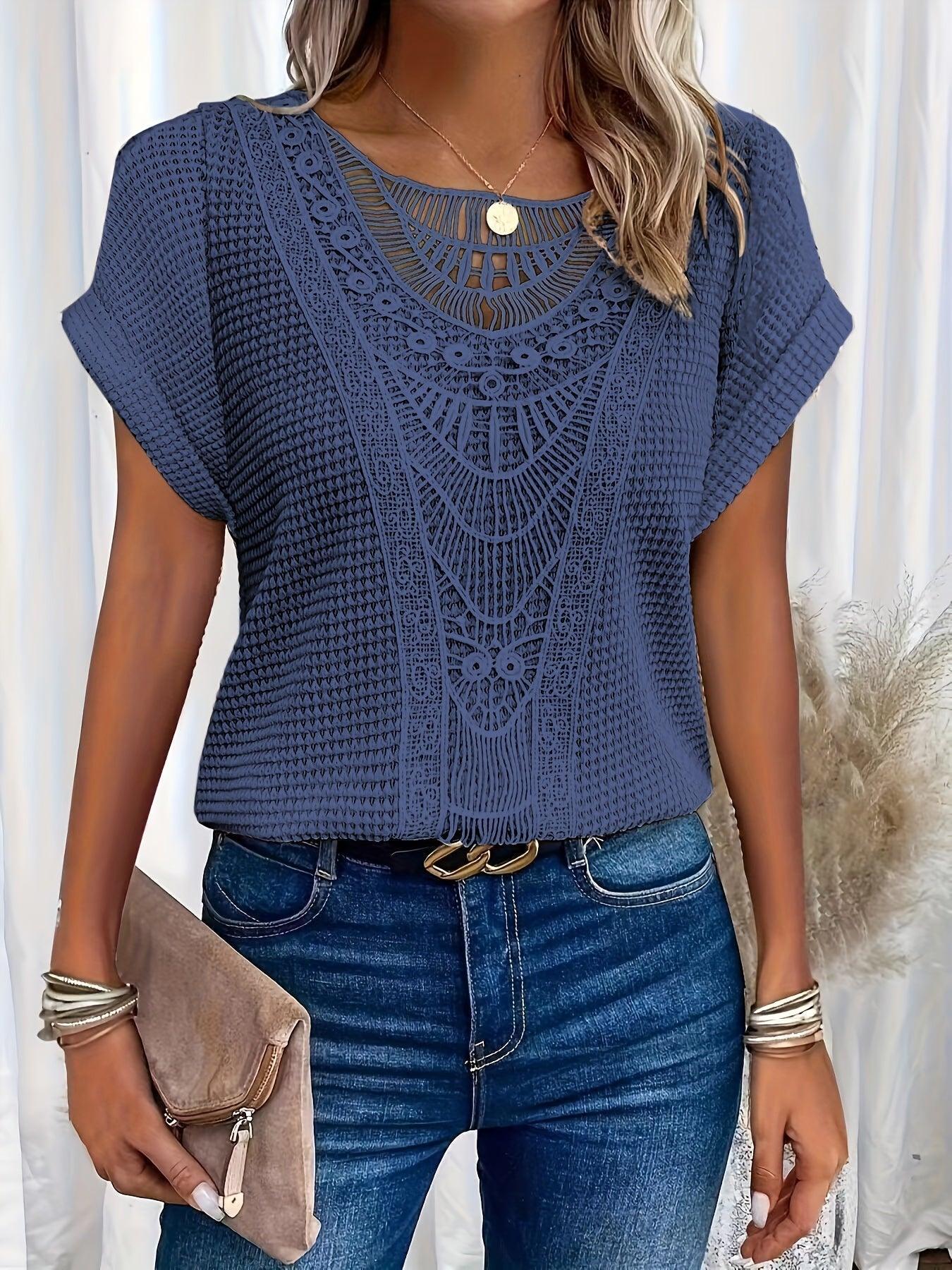 Lexi - Top con dettagli in pizzo intricati