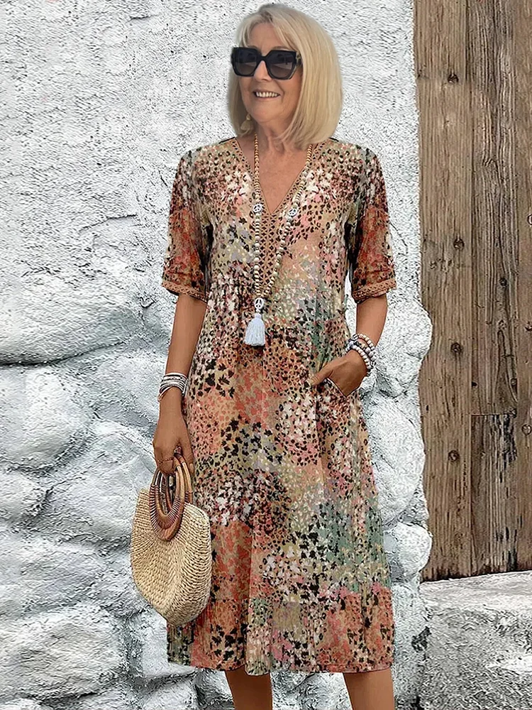 Daisy - Vestido midi vibrante de verano