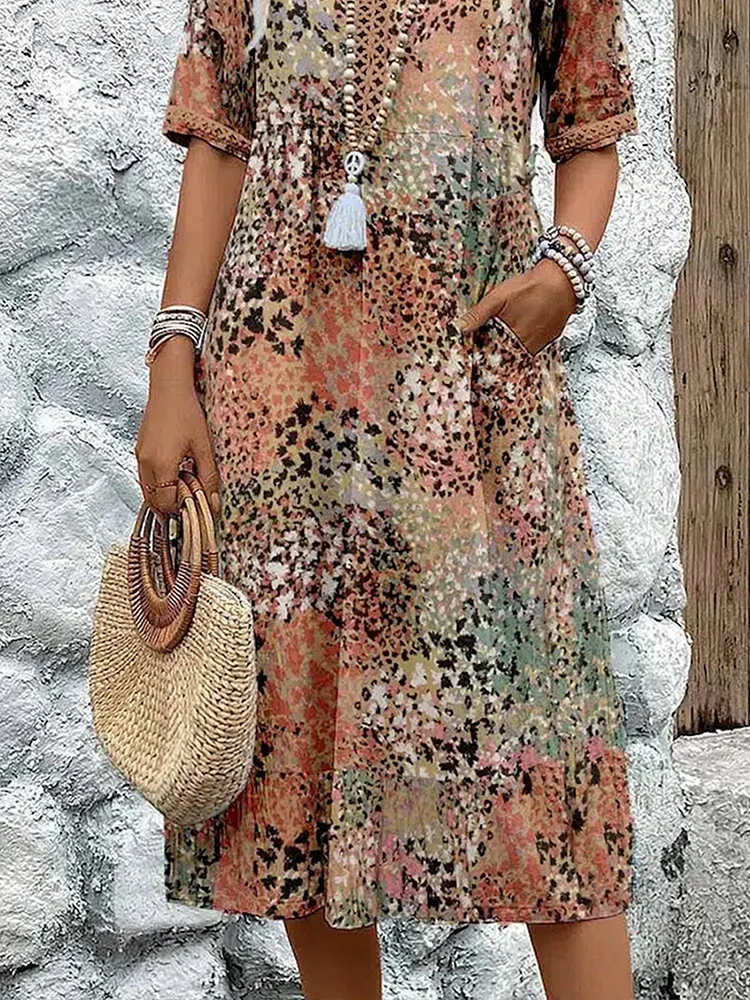 Daisy - Vestido midi vibrante de verano