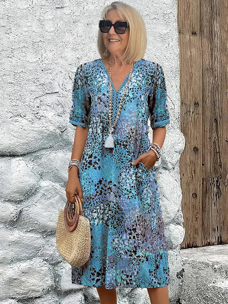 Daisy - Vestido midi vibrante de verano