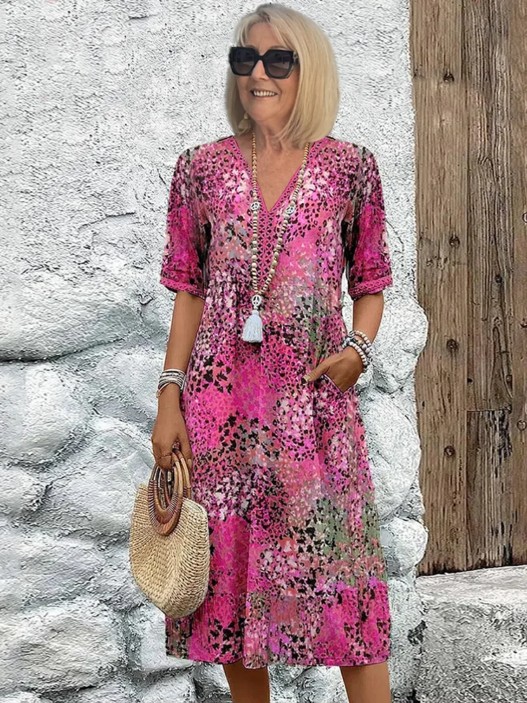 Daisy - Vestido midi vibrante de verano
