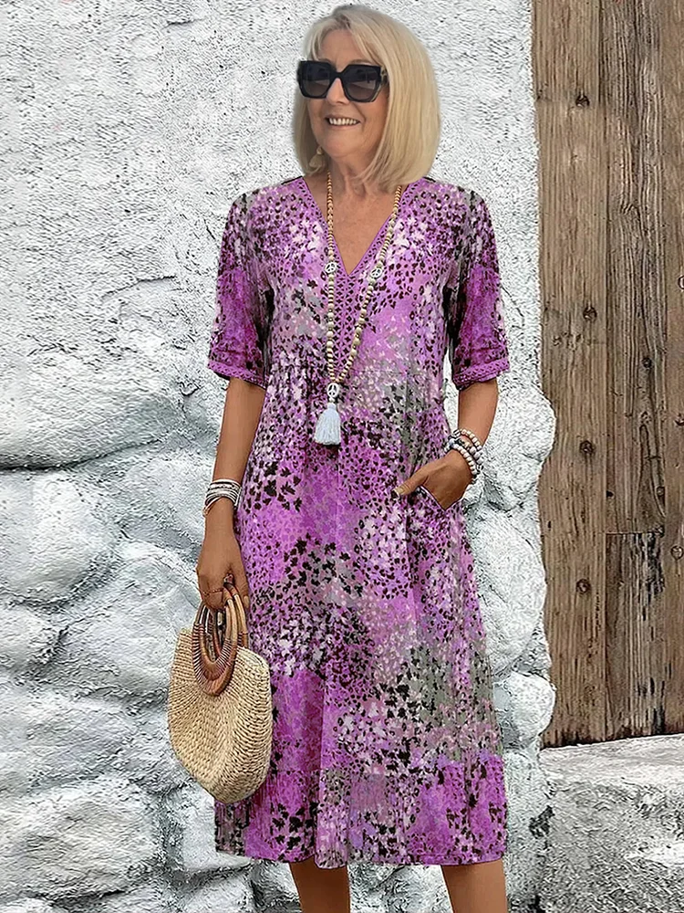Daisy - Vestido midi vibrante de verano