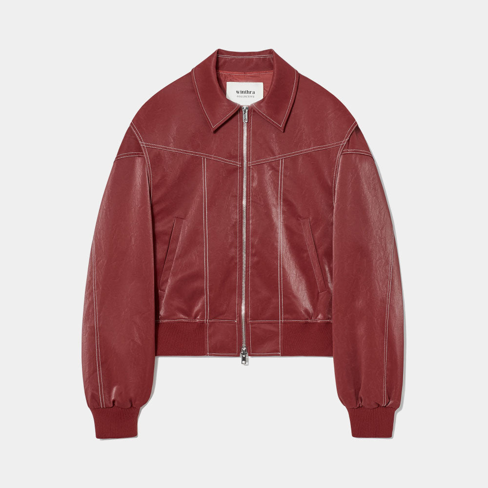 Amari - Giacca in pelle oversize