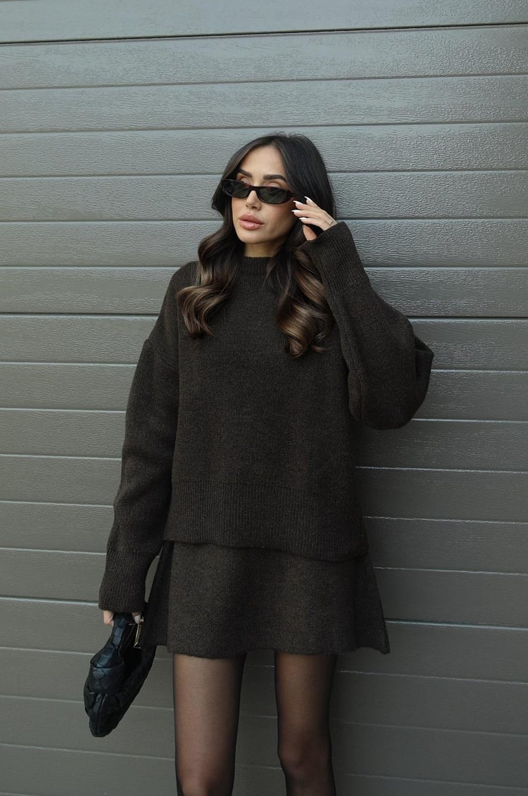 Amarli - Completo Gonna e Maglione Elegante