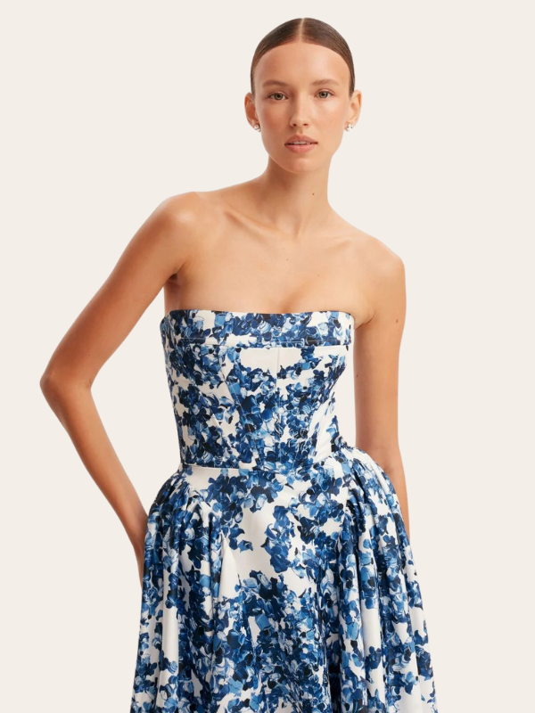 Ariana - Elegante Abito Lungo Senza Spalline