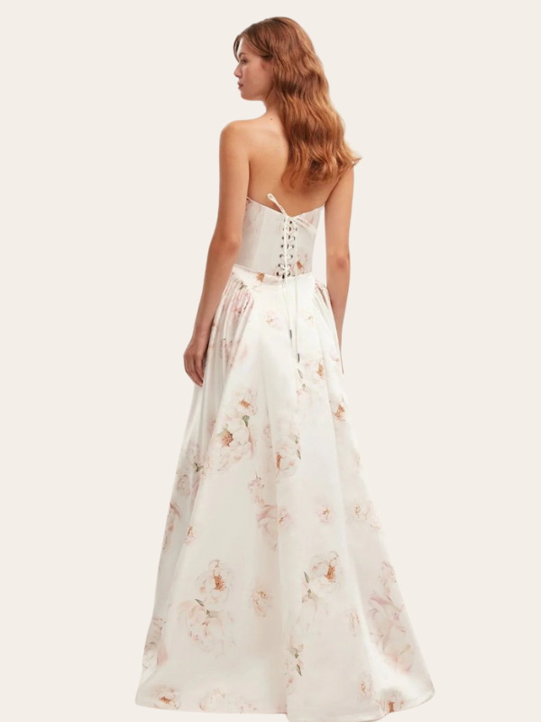 Ariana - Elegante Abito Lungo Senza Spalline