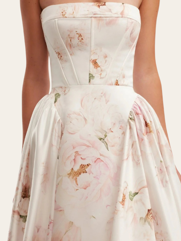 Ariana - Elegante Abito Lungo Senza Spalline