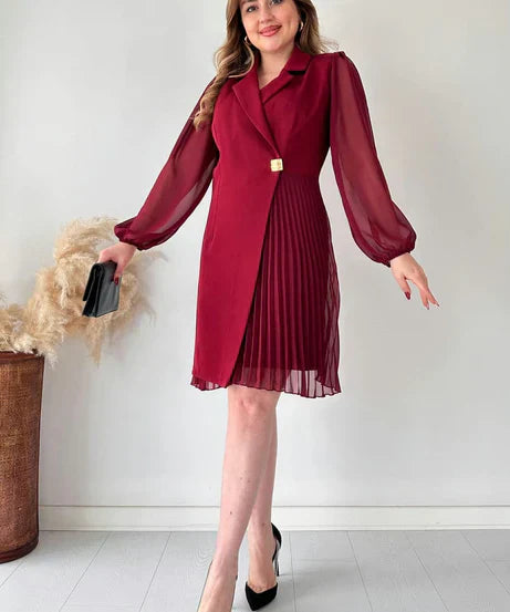 Lauren - Vestido Mini Plisado