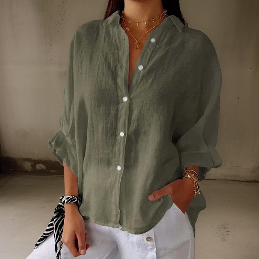 Sophia - Blusa senza tempo in misto cotone